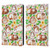 Micklyn Le Feuvre Patterns 2 Guinea Pigs And Daisies In Watercolour On Tan Leather Book Wallet Case Cover For Apple iPad Air 2 (2014)