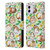 Micklyn Le Feuvre Patterns 2 Guinea Pigs And Daisies In Watercolour On Mint Leather Book Wallet Case Cover For Apple iPhone 11
