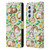 Micklyn Le Feuvre Patterns 2 Guinea Pigs And Daisies In Watercolour On Mint Leather Book Wallet Case Cover For Motorola Edge X30