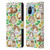 Micklyn Le Feuvre Patterns 2 Guinea Pigs And Daisies In Watercolour On Mint Leather Book Wallet Case Cover For Xiaomi Mi 11