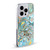 Ninola Abstract 3 Blue Mineral Agates Soft Gel Case for Apple iPhone 15 & MagSafe
