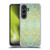 Micklyn Le Feuvre Floral Patterns Mint And Gold Soft Gel Case for Samsung Galaxy S24 FE & MagSafe