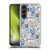 Micklyn Le Feuvre Patterns 2 Coffee Love On Blue Soft Gel Case for Samsung Galaxy S24 FE & MagSafe