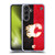 NHL Calgary Flames Half Distressed Soft Gel Case for Samsung Galaxy S24 FE & MagSafe