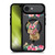 Monika Strigel Flower Collection Bunny BLACK SHOCKPROOF BUMPER CASE COMPATIBLE WITH Apple iPhone 17 Air & MAGSAFE