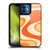 Kierkegaard Design Studio Retro Abstract Patterns Tangerine Wave Machine Gel Armour Case For Apple iPhone 12 / iPhone 12 Pro