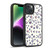 Micklyn Le Feuvre Patterns Navy and Coral Crystals Gel Armour Case For Apple iPhone 14
