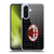 AC Milan Crest Patterns Red And Grey Soft Gel Case for Samsung Galaxy A36 5G