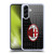 AC Milan Crest Patterns Red And Grey Soft Gel Case for Samsung Galaxy A56 5G