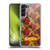 Frida Kahlo Red Florals Pattern Soft Gel Case for Samsung Galaxy S22+ 5G & MagSafe