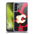 NHL Calgary Flames Cow Pattern Soft Gel Case for Samsung Galaxy S22+ 5G & MagSafe