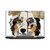 Michel Keck Dogs 3 Australian Shepherd Vinyl Sticker Skin Decal Cover for HP Pavilion 15.6" 15-dk0047TX