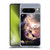 Random Galaxy Space Cat Reaching Big Pizza Soft Gel Case for Google Pixel 8 Pro