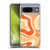 Kierkegaard Design Studio Retro Abstract Patterns Modern Orange Tangerine Swirl Soft Gel Case for Google Pixel 8