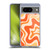 Kierkegaard Design Studio Retro Abstract Patterns Tangerine Orange Tone Soft Gel Case for Google Pixel 8