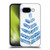 Cat Coquillette Nature Leaflets Blue Soft Gel Case for Google Pixel 9A