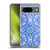Micklyn Le Feuvre Floral Patterns Cobalt Blue And White Soft Gel Case for Google Pixel 8