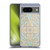Micklyn Le Feuvre Floral Patterns Grey And Yellow Soft Gel Case for Google Pixel 8