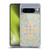 Micklyn Le Feuvre Floral Patterns Grey And Yellow Soft Gel Case for Google Pixel 8 Pro