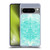 Micklyn Le Feuvre Floral Patterns Mint Green And Aqua Soft Gel Case for Google Pixel 8 Pro