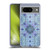 Micklyn Le Feuvre Mandala Navy Blue Mint and Purple Soft Gel Case for Google Pixel 8