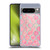 Micklyn Le Feuvre Moroccan Pink and Teal Soft Gel Case for Google Pixel 8 Pro
