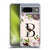Nature Magick Rose Gold Flowers Monogram 1 Letter B Soft Gel Case for Google Pixel 8