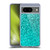 PLdesign Sparkle Prints Aqua Blue Soft Gel Case for Google Pixel 8