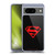 Superman DC Comics Logos Black And Red Soft Gel Case for Google Pixel 8