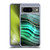UtArt Malachite Emerald Glitter Gradient Soft Gel Case for Google Pixel 8