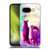 Random Galaxy Space Llama Lovely Lllama In Rainbow Soft Gel Case for Google Pixel 9A