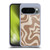 Kierkegaard Design Studio Retro Abstract Patterns Milk Brown Beige Swirl Soft Gel Case for Google Pixel 10