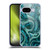 LebensArt Geo Liquid Marble Midnight Green Soft Gel Case for Google Pixel 9A