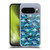 Micklyn Le Feuvre Flora And Fauna Patchwork Manta Rays in Blue Soft Gel Case for Google Pixel 10