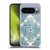 Micklyn Le Feuvre Floral Patterns Diamond Doodle In Teal And Tuquoise Soft Gel Case for Google Pixel 10