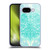 Micklyn Le Feuvre Floral Patterns Mint Green And Aqua Soft Gel Case for Google Pixel 9A