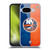 NHL New York Islanders Half Distressed Soft Gel Case for Google Pixel 9A