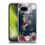 Nature Magick Floral Monogram Gold Navy Letter E Soft Gel Case for Google Pixel 9A