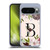 Nature Magick Rose Gold Flowers Monogram 1 Letter B Soft Gel Case for Google Pixel 10