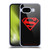 Superman DC Comics Logos Black And Red Soft Gel Case for Google Pixel 9A