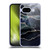 UtArt Dark Night Marble Silver Midnight Sky Soft Gel Case for Google Pixel 9A