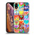 Aimee Stewart Colourful Sweets Hearts Grid Soft Gel Case for Apple iPhone XR