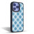 PLdesign Christmas Light Blue Tartan Gel Armour Case For Apple iPhone 16 Pro Max