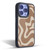 Kierkegaard Design Studio Retro Abstract Patterns Milk Brown Beige Swirl Gel Armour Case For Apple iPhone 15 Plus