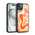 Kierkegaard Design Studio Retro Abstract Patterns Tangerine Orange Tone Gel Armour Case For Apple iPhone 15 Plus