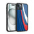 Ameritech Graphics Red And White Swirl Gel Armour Case For Apple iPhone 15 Plus