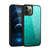 PLdesign Geometric Patterns Turquoise Gradient Mesh Gel Armour Case For Apple iPhone 12 Pro Max