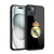 Real Madrid CF Origin Plain Logo Black Gel Armour Case For Apple iPhone 15 Plus
