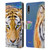 Aimee Stewart Animals Tiger Lily Leather Book Wallet Case Cover For LG K22