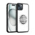 Real Madrid CF Legend Black Logo Gel Armour Case For Apple iPhone 15 Plus